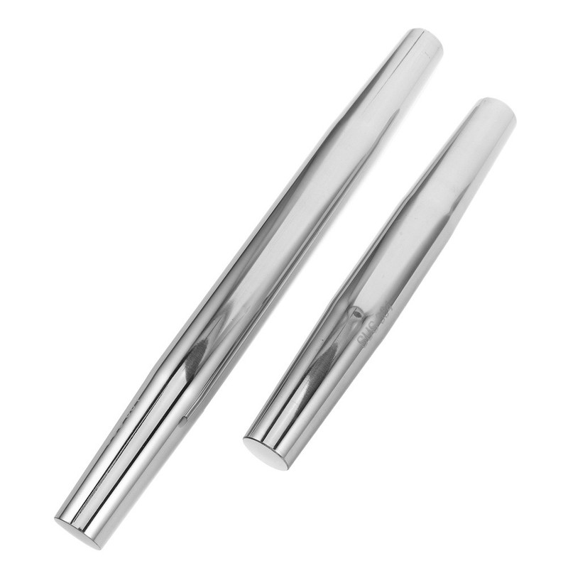 2 Pcs Stainless Steel Roller Rolling Pin Bread Making Tools Baking Rollers