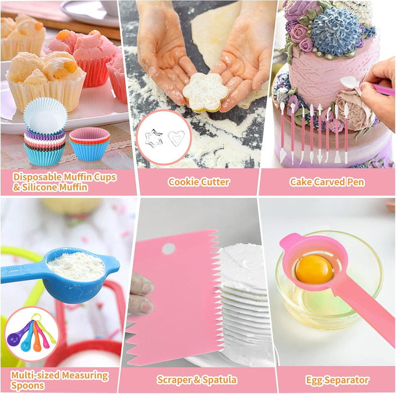 Cake Decorating Supplies Tools Kit: 358pcs Baking Accessories with Storage Case gallery