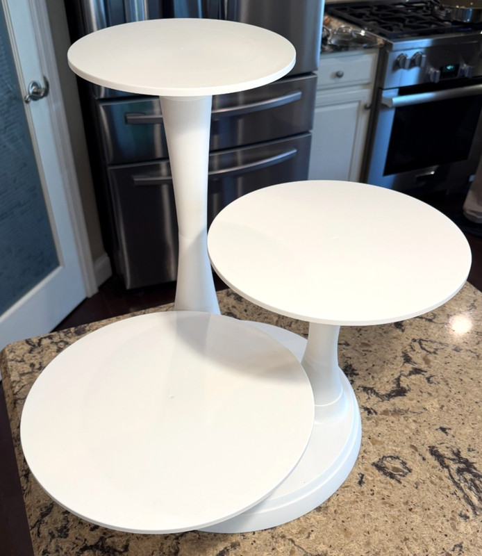 Wilton 3-Tier Pillar Cake Wedding Cake Stand Used Only One Time gallery