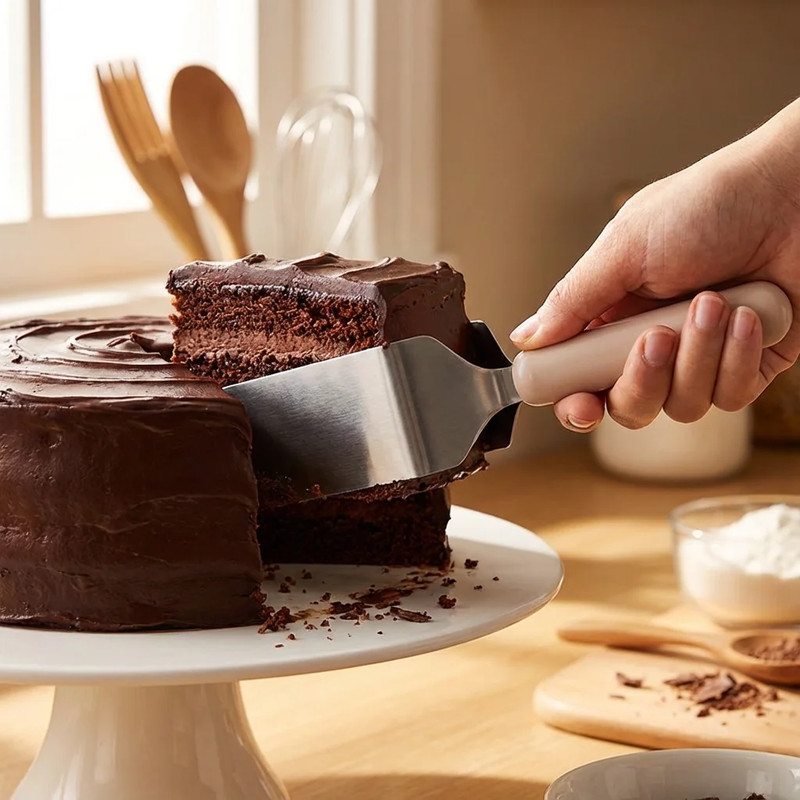 Adjustable Stainless Steel Cake Divider, Cuts Equal Slices. 26X8Cm, Easy Clean, gallery