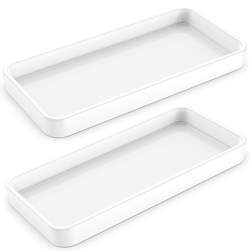 Gurygo 2 Pack 12″ Countertop and Vanity Tray – Kitchen Tray for Soap Bottles …