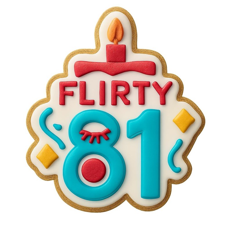 Flirty 81 Design 5 Cookie Cutter & Stamp, Fondant & Clay - 4x3.6" gallery