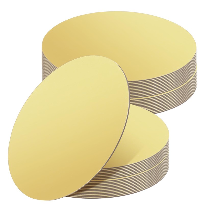 10 Inch Round Cardboard Gold Cake Boards Circle Base For Baking 40 PCS