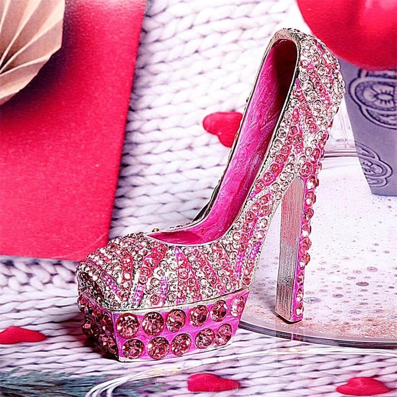 Resin, plaster, candle, soap mold 2 pieces High Heel Shoe mold gallery
