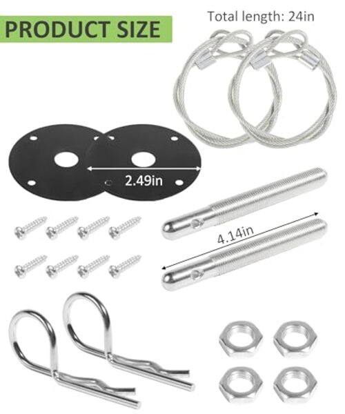 Hood Pins,Hood Pin Kit,Hood Lock Hood Pins Kit for Car,Car Accessories gallery