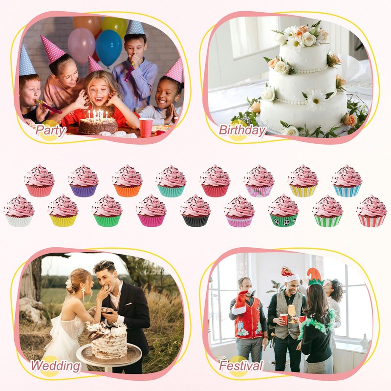 Cake Packs, Cupcake Wraps 100pcs [Blue] gallery