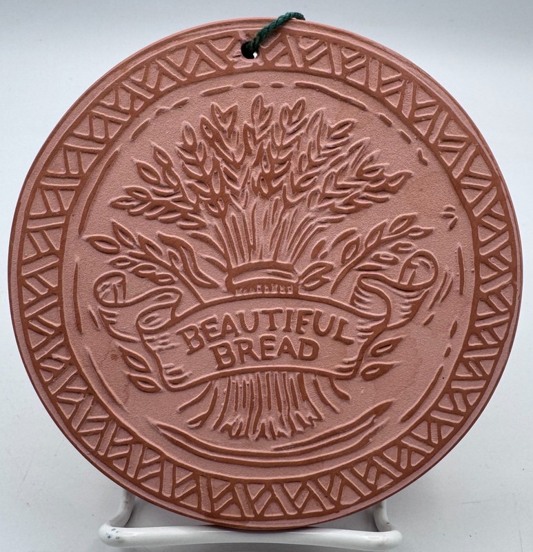Vintage 1999 Hill Design Terracotta Beautiful Bread Warmer Stone Made in USA
