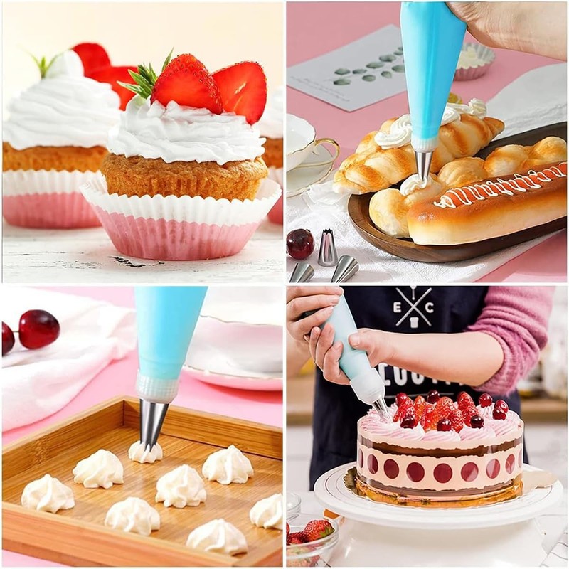 21pcs/set Cake Decorating Tools,Piping Bags and Tips Set;with 2pcs Reusable I... gallery