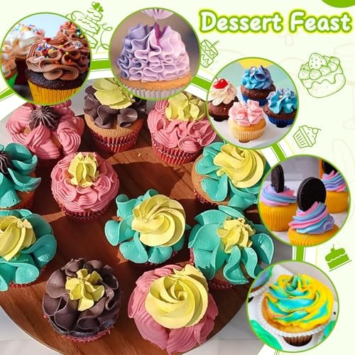 3 Pieces Ball Russian Piping Tips, Stainless Steel Cake Decorating Tips, gallery