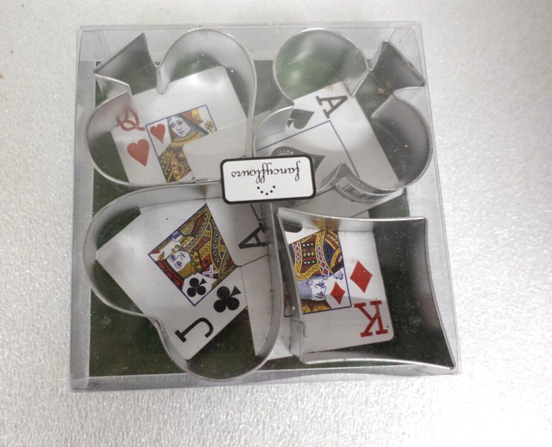 R&M International Corp Casino playing cards cookie cutters / heart spade club gallery