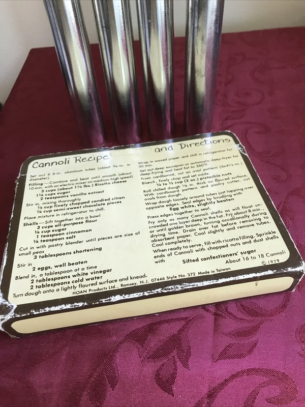 VINTAGE HOAN CANNOLI FORMS - SET OF FOUR gallery