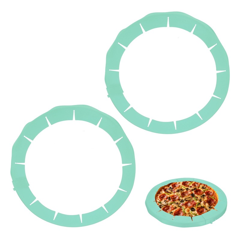 Adjustable Silicone Pie Crust Shields, 2Pcs Crust Edges Protectors, Green
