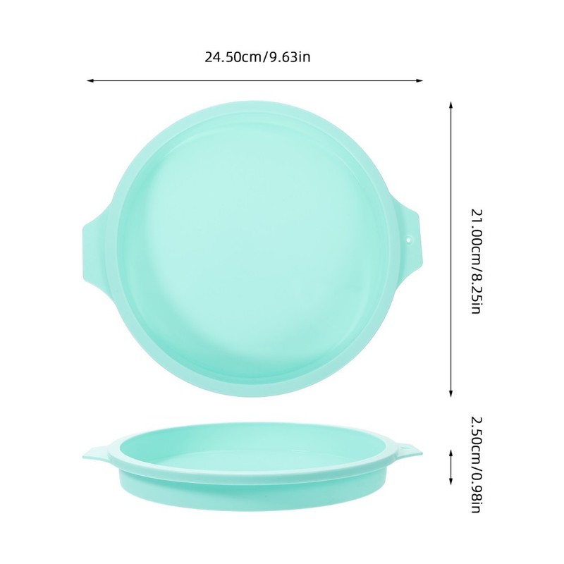 Round Silicone Cake Pan Cake Mold Bakeware for Pizza Chocolate (Green) gallery