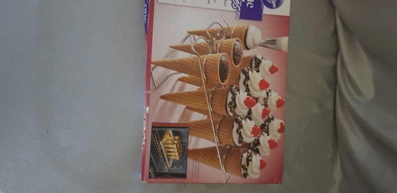 Wilton Cake Cone Stand Cupcake Baking Rack Ice Cream Cone Holder gallery