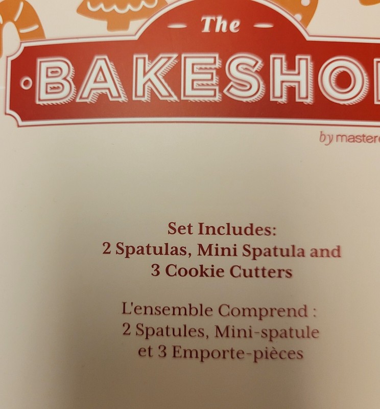 Ciroa The Bakehouse Christmas 5 Spatula Set Gingerbread Man 4 Cookie Cutter Gift gallery