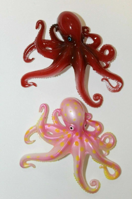 Girls Under The Sea Cake Toppers Keepsakes 3-D Octopus Figures, 4", O1s O6s gallery