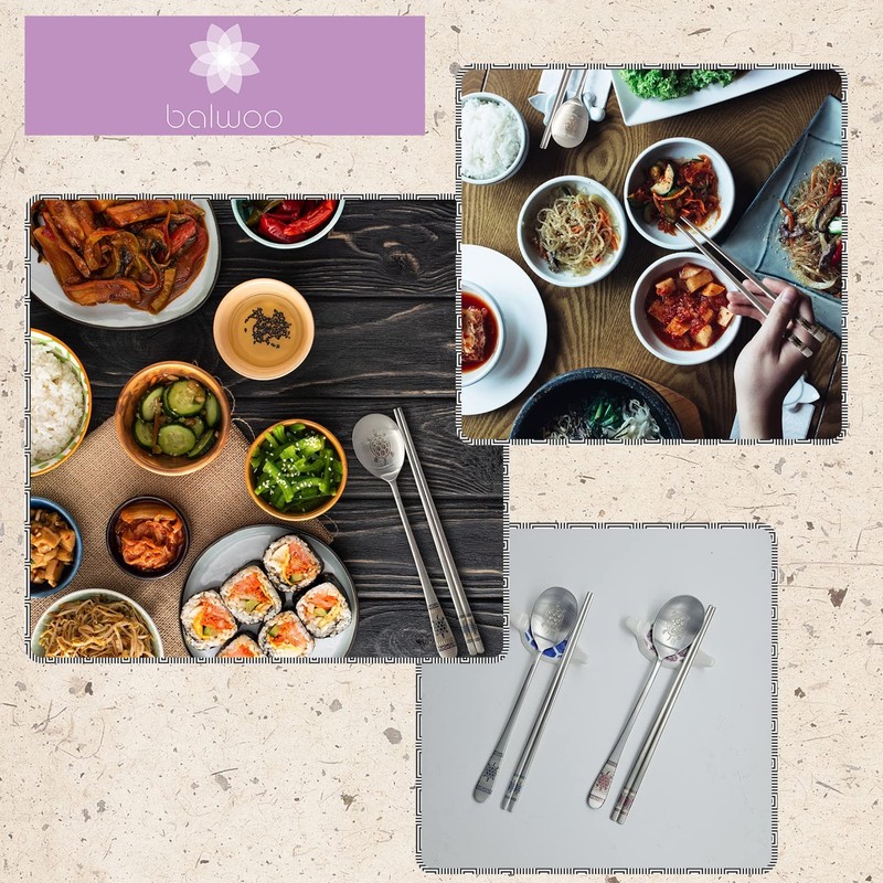 [Made in Korea] Hologram Turtle Design Korean Table Sticky Rice Spoon and Cho... gallery