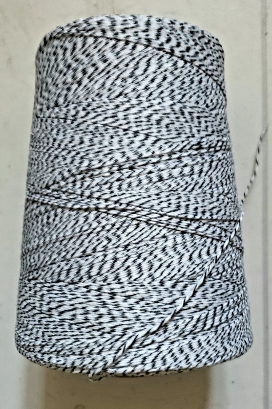 Black and White Baker’s Twine, String, 2 Pound Cone, over 10,000 feet – New