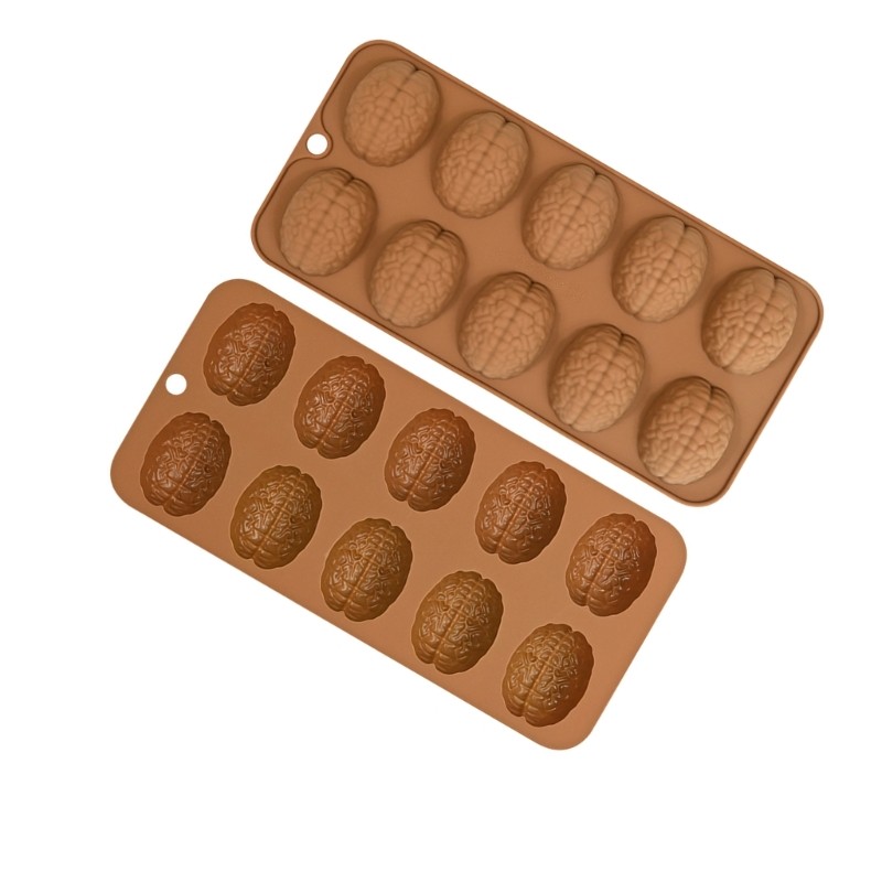 2Pcs Brains Silicone Molds Baking Tool for Making Cake, Chocolate, Candy gallery