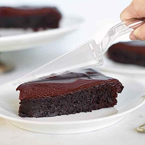 6 Pack 10 Inch Plastic Pie Server - Clear Disposable Cake Servers & Cutter gallery