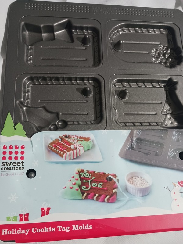 Holiday Cookie Cutters. Large Gift Tags Bake Molds. Good Cook. 18 Molds. $39 gallery