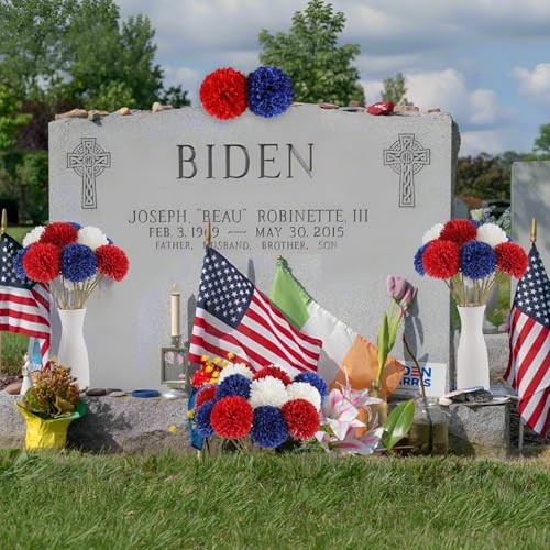 Pcs Artificial Chrysanthemums Flowers Patriotic Flowers 4th 12 Red White Blue gallery