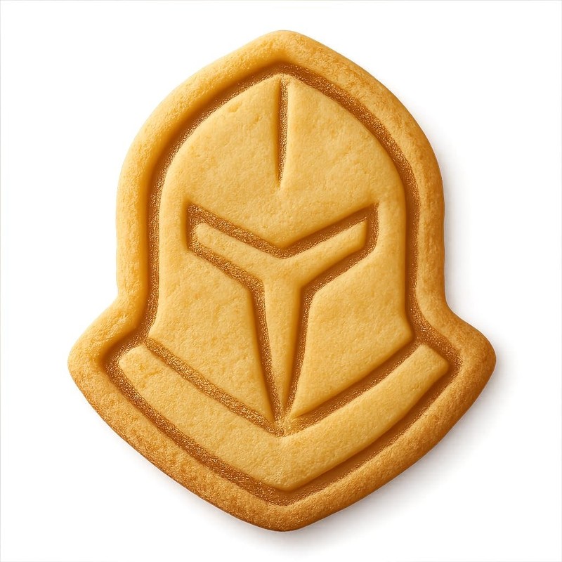Stealth Knight Helmet Cookie Cutter & Stamp, Fondant & Clay – 4×3.2