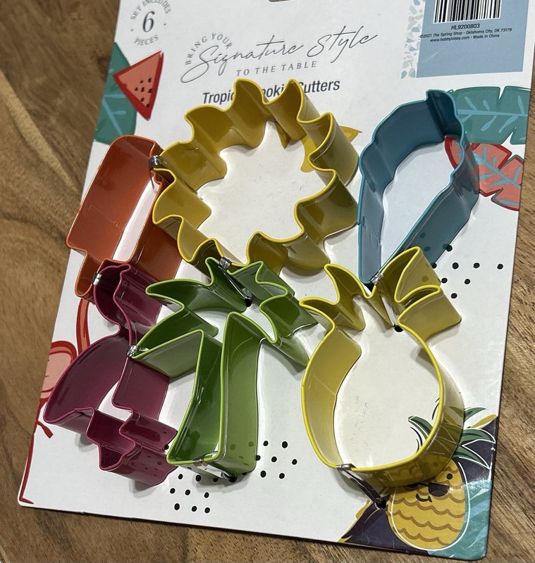 Hobby Lobby Tropical Cookie Cutters Summer Party Flamingo Palm Tree Set Of 6 NEW gallery