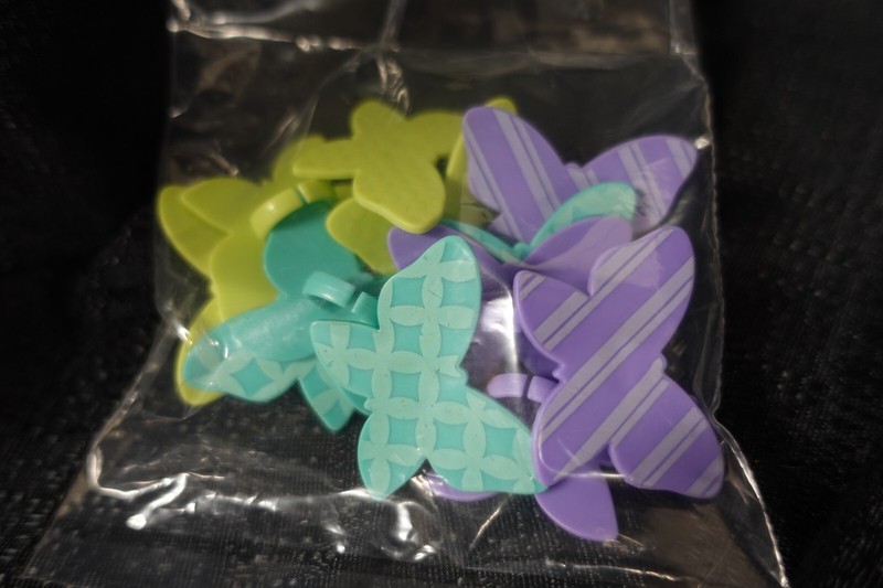 DecoPac Butterfly cupcake rings, 12 ct / spring / pastels / 3 color set / NEW gallery