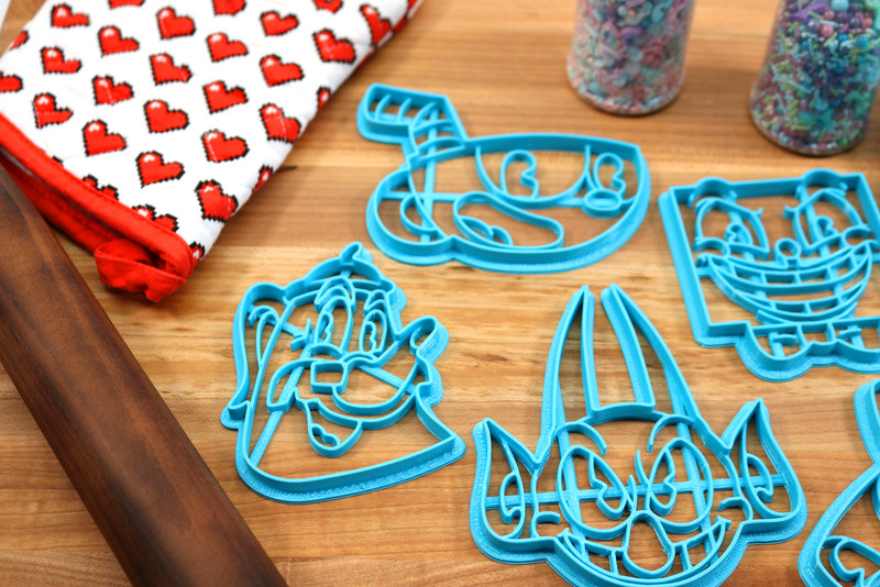 Cup Head Cookie Cutters - Cuphead, Elder Kettle, King Dice, Mugman, The Devil gallery