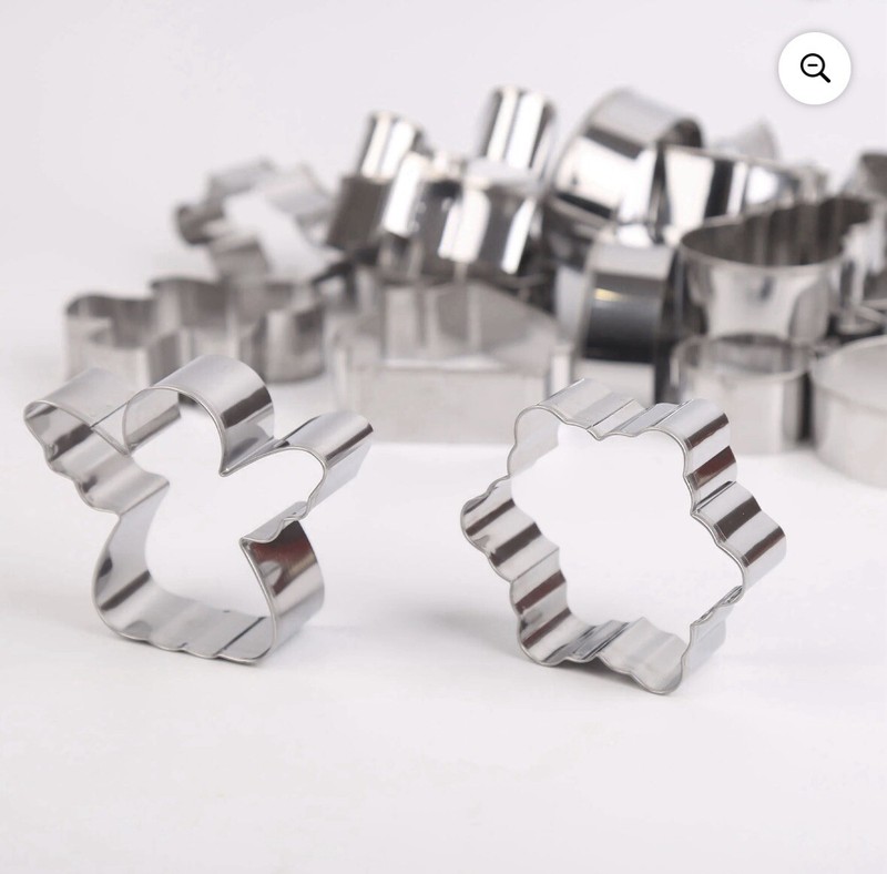 Holiday Time 18 Count Stainless Steel Christmas Cookie Cutters *New* gallery