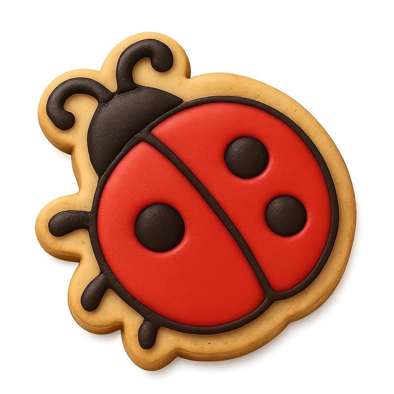 Crawling Ladybug Cookie Cutter & Stamp - 4x3.5 Fun Kitchen Baking gallery