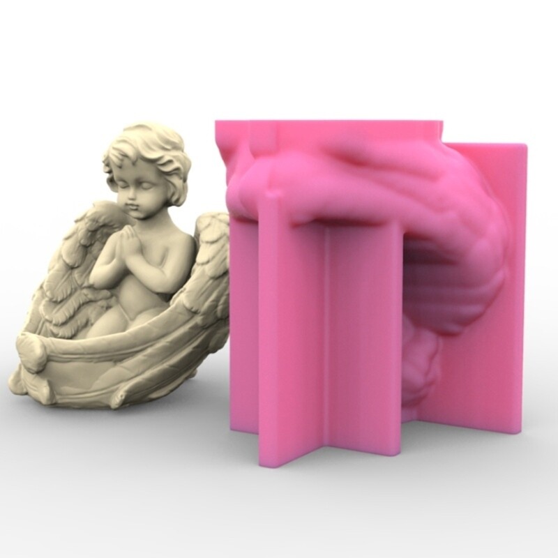 Boy Shaped Candlestick Moulds Stand Mould Hand-Making Accessories gallery