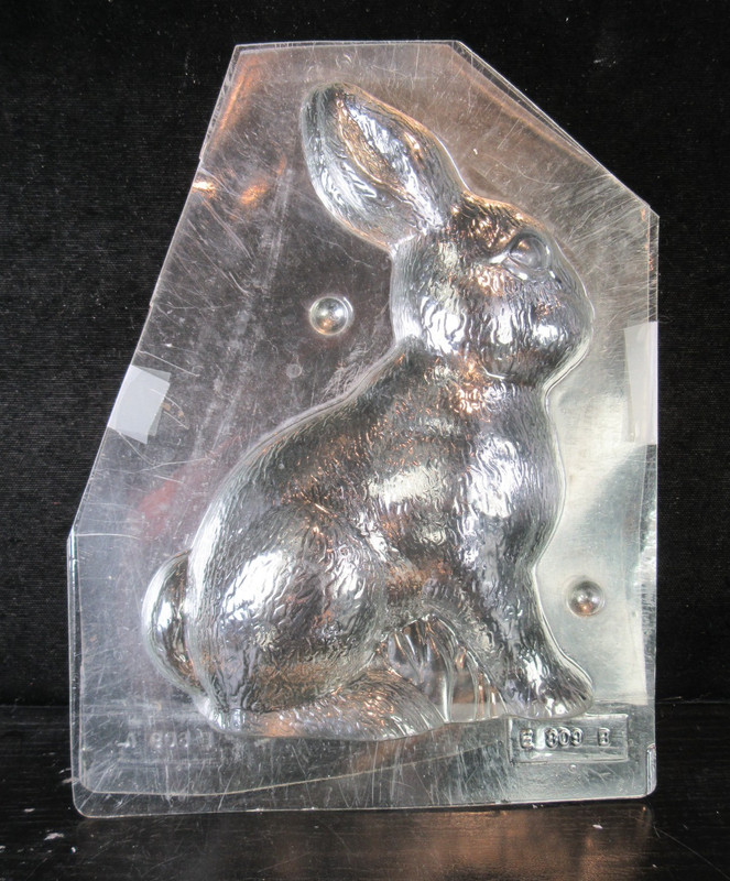 Large Easter Bunny 3D Plastic Chocolate Candy Mold E 809 A & B gallery