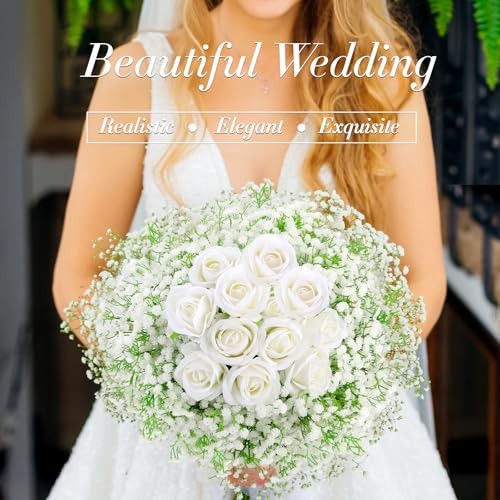 Babys Breath Artificial Flowers, Babys Breath Flowers Artificial Bulk 6 White gallery