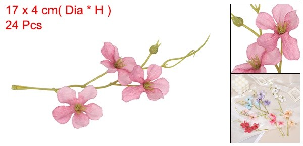 24Set Floating Flowers for Centerpieces Wedding Lotus Color Pea Flower gallery