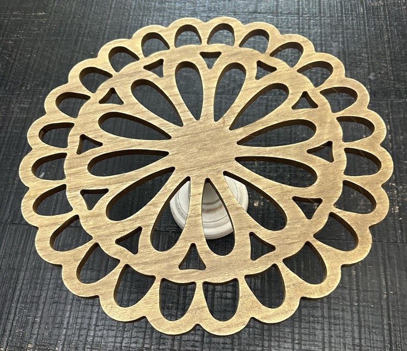 Wooden Cake Stand 14” Diameter approximately 5” tall gallery