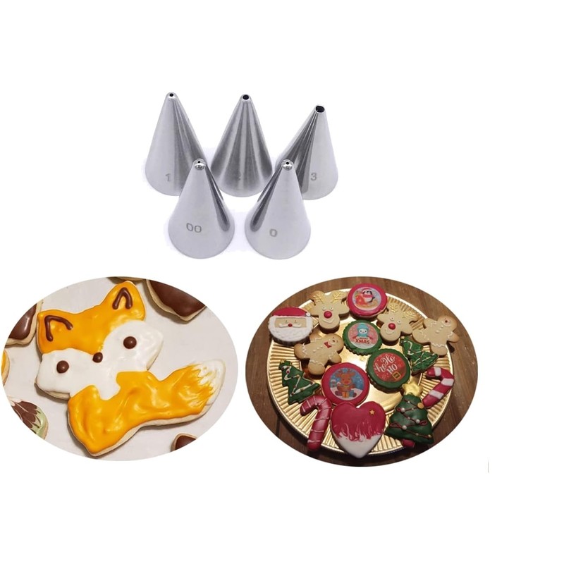 Small Round Piping Tips Set,Icing Piping Nozzles Frosting Tips for Pastry,Wri…
