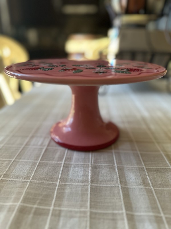 Place & Time Pink Strawberry Dolomite Cake Stand gallery