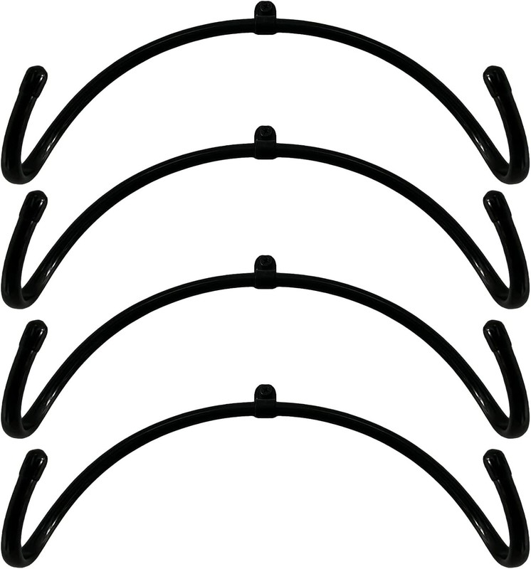 Pack of 4 – Rolling Pin Holder Display Rack Black gallery