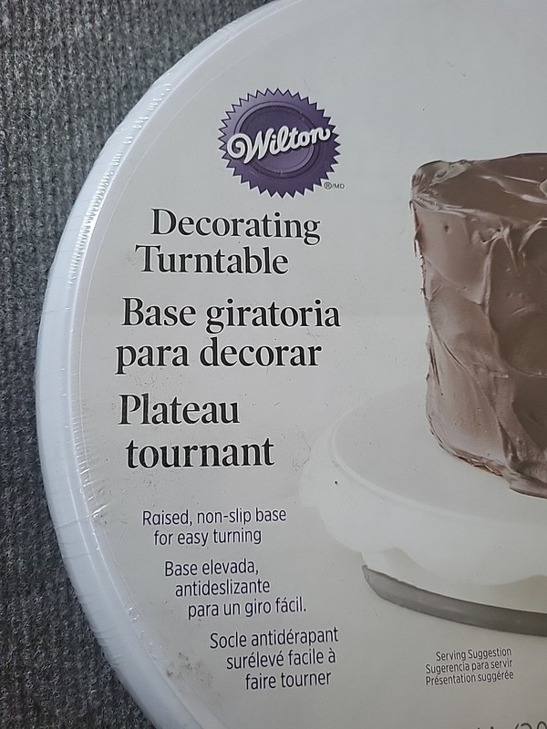 Wilton Trim n Turn Plus Cake Turntable Rotating Decorating Stand Non Slip Base gallery