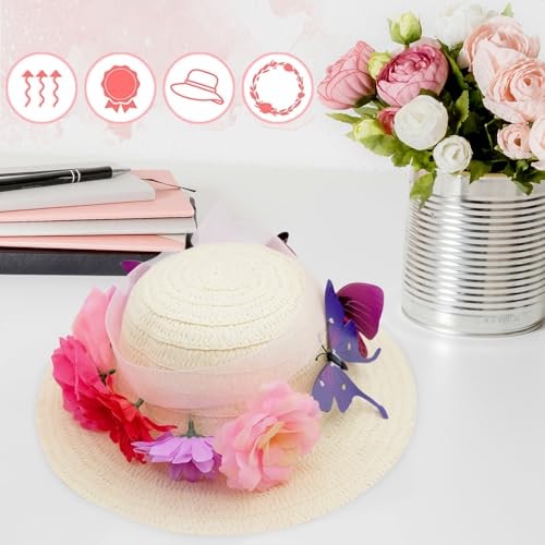 297 Pcs DIY Tea Party Hats Set for Girl Include 24 Pcs Hats, Artificial gallery