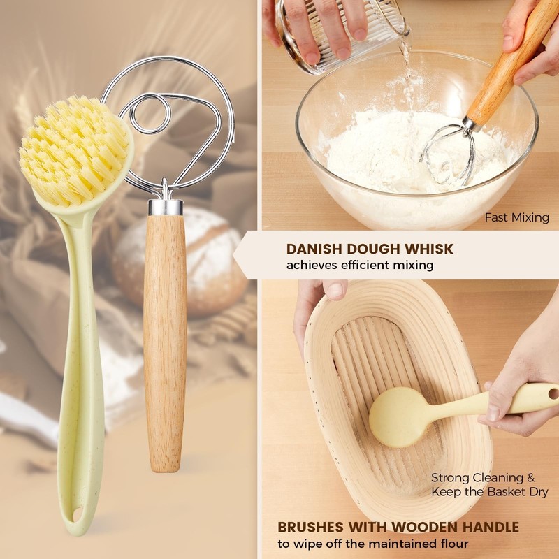Banneton Bread Proofing Baskets and Sourdough Bread Baking Supplies - Sourdou... gallery