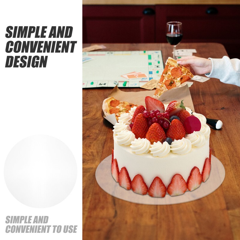 Cake Board Base Transparent Plate Arrangement Holder Display Stand gallery