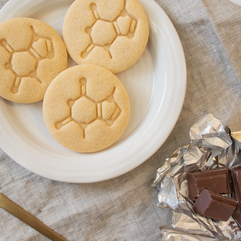Theobromine Molecule Cookie Cutter - Food Gods Chocolate Cafe Chemistry teacher gallery