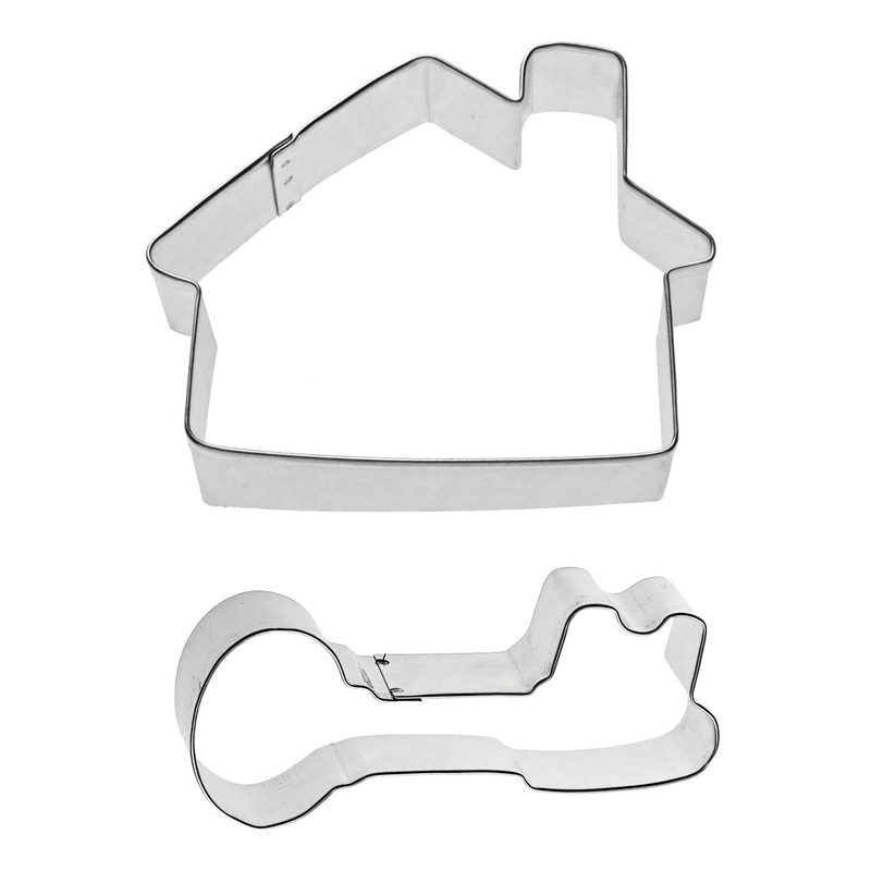 House & Antique Key Realtor Cookie Cutter Set Metal Real Estate Gift gallery