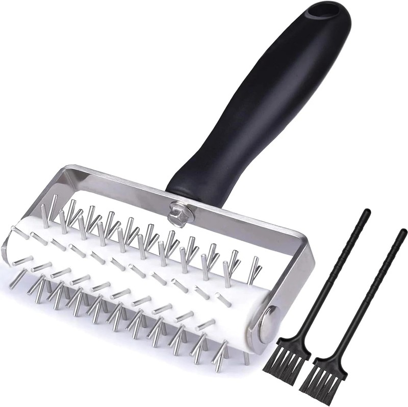 Pizza Dough Docker Roller Stainless Steel, Pin Puncher Dough Hole Maker, Docking gallery