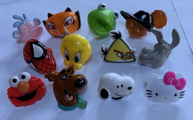 Lot Of 12 – Cupcake Rings – from DecoPac, Warner Bros. & Bakery Crafts – J