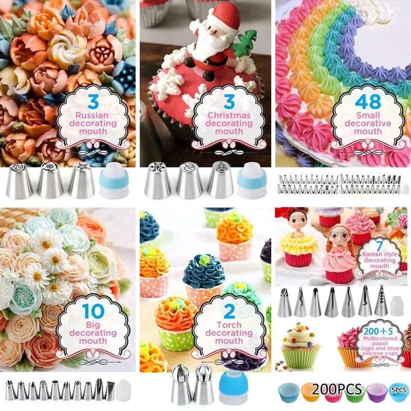 Cake Decorating Kit,635 Pcs Decorating Supplies With 3 Springform Pan Sets Ic... gallery