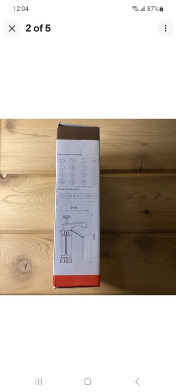 COOKIE PRESS COOKIE BISCUIT GUN 16 Pieces Biscuit Decoratin Baking gallery